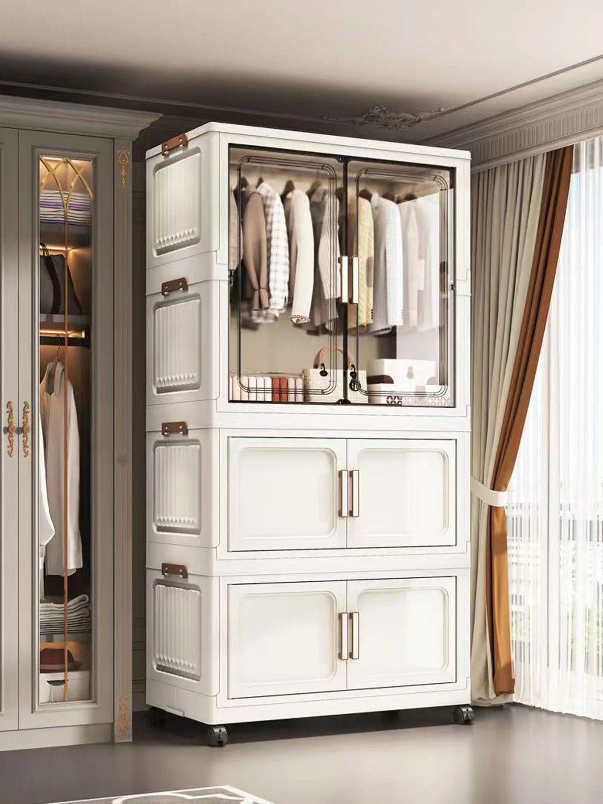 Multi-Functional Folding Storage Cabinet Office Bathroom