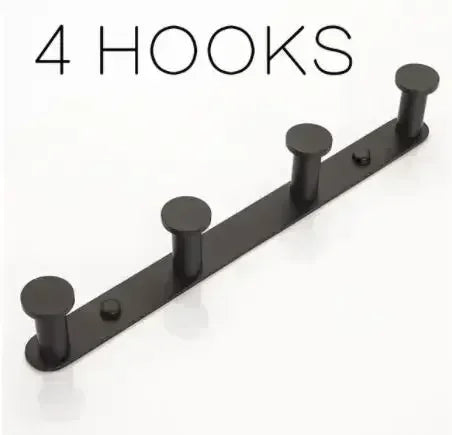 Brushed Gold/White/Matte Black Stainless Steel Hooks Bathroom