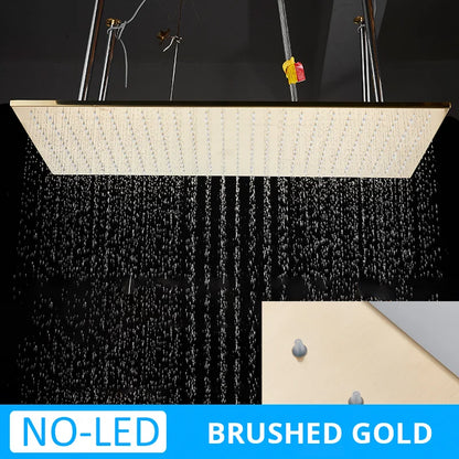 Luxury 80cm Rain Shower Head Chrome Big Top