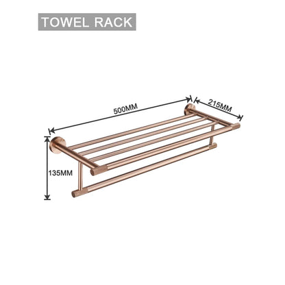 Brushed Rose Gold Toilet Brush Holder Toilet Paper