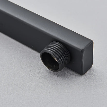 Black Brass Shower Faucet Sets Rainfall Bathtub Tap