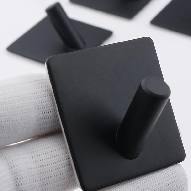 Aluminum Alloy Robe Hook Towel Hooks Self Adhesive
