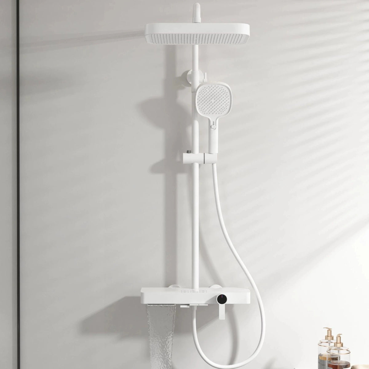 Brushed Gold Cold Bathroom Shower 12 Inch Rain
