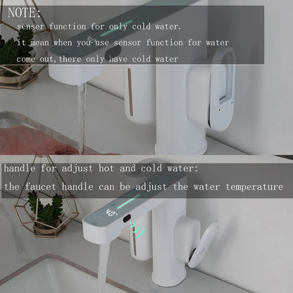 Zappo Sensor Bathroom Faucet Automatic Sensor Smart Soap