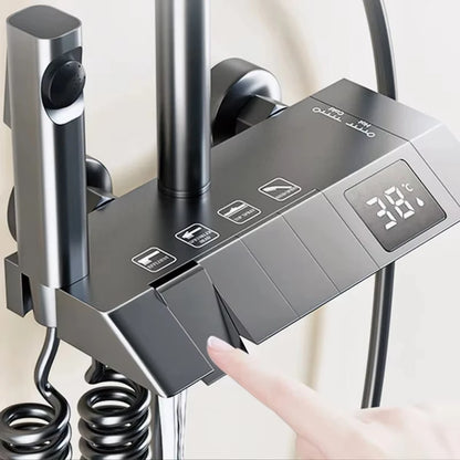 Bathroom Shower Faucet Shower Thermostat Digital Screen Water