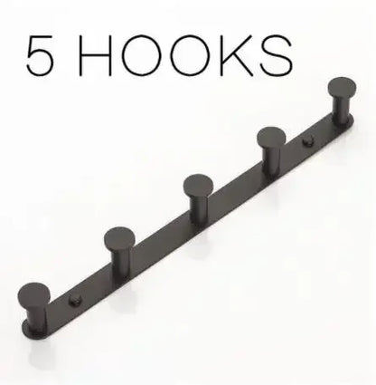 Brushed Gold/White/Matte Black Stainless Steel Hooks Bathroom