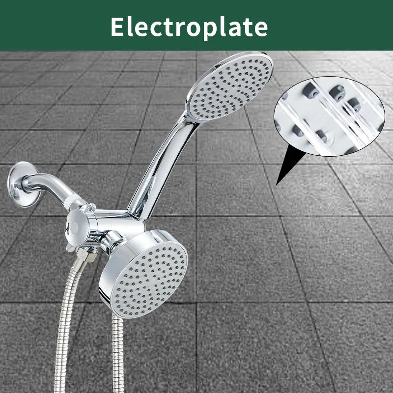 In1 Handheld Shower Bracket Three-Way Water Distributor &