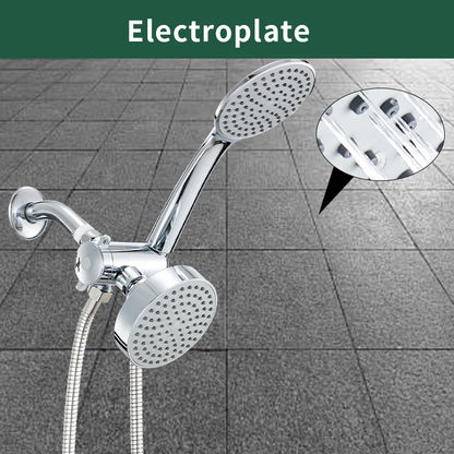 In1 Handheld Shower Bracket Three-Way Water Distributor &