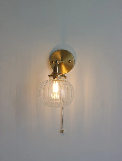 Iwhd Pull Chain Nordic Modern Wall Lamp Sconce