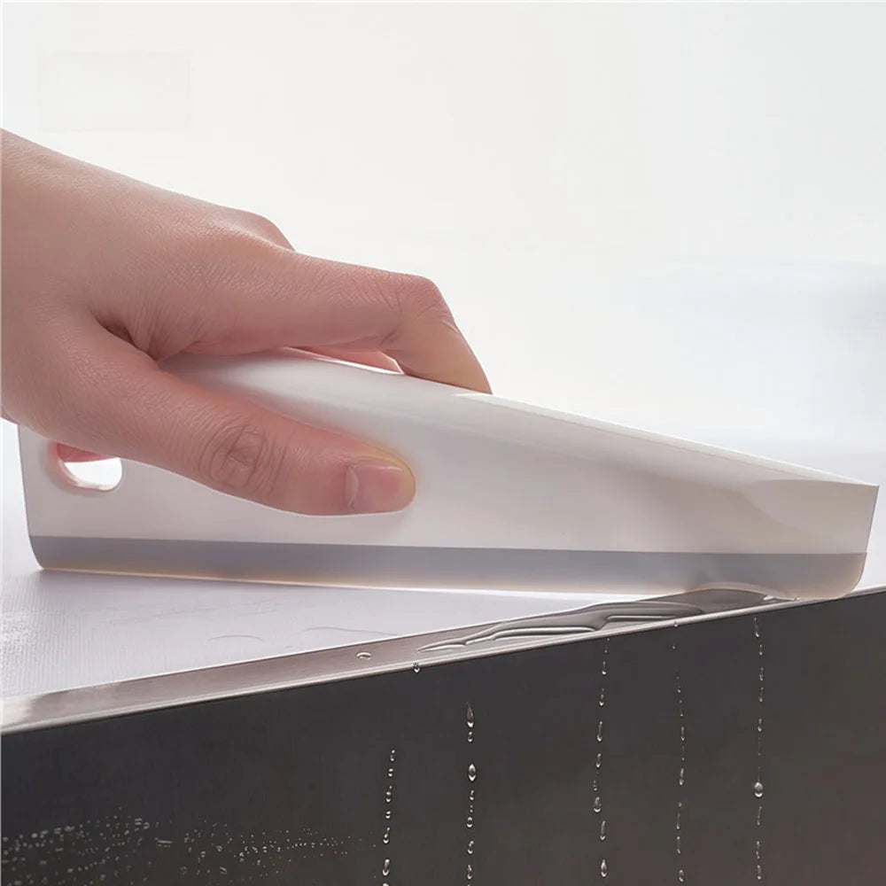 Piece/2 Squeegee Handheld Glass Wiper Bathroom Mirror Scraper
