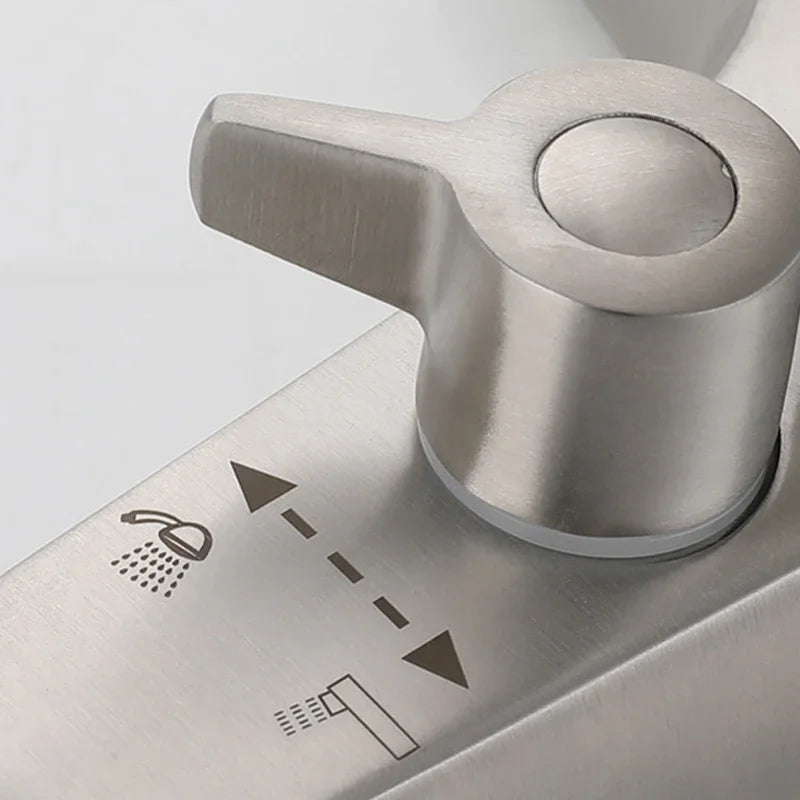 Bathroom Shower Faucet Stainless Steel Mixer Tap Cold