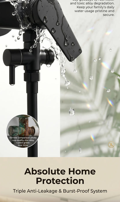 Solid Brass Shower Faucet Diverter Valve Two Way