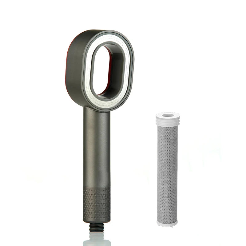 Filter Shower Head Beauty High Pressure Black Hand