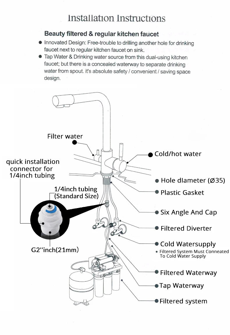 Brushed Gold Pull Out Filter Mixer Faucets Quality