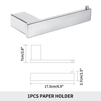Stainless Steel Bathroom Wall Shelf Towel Bar Rack