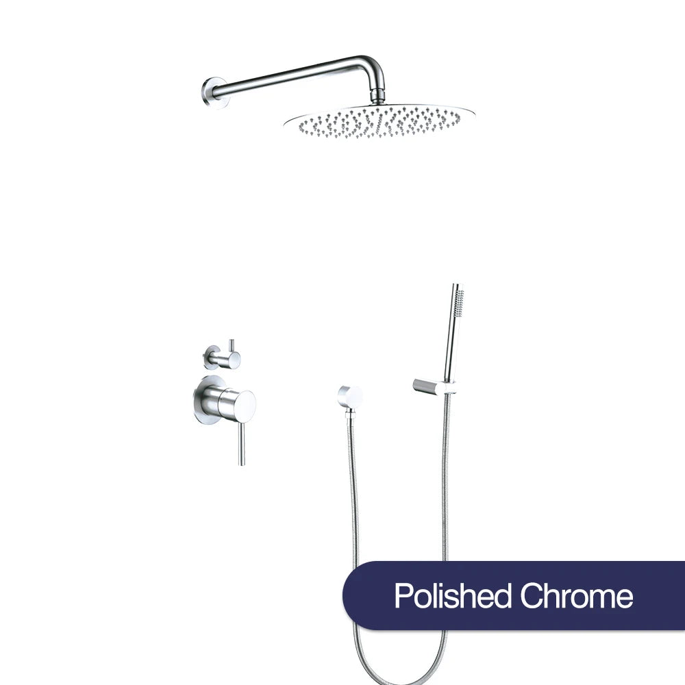 10 Inch Gunmetal Shower System Function Shower Faucet