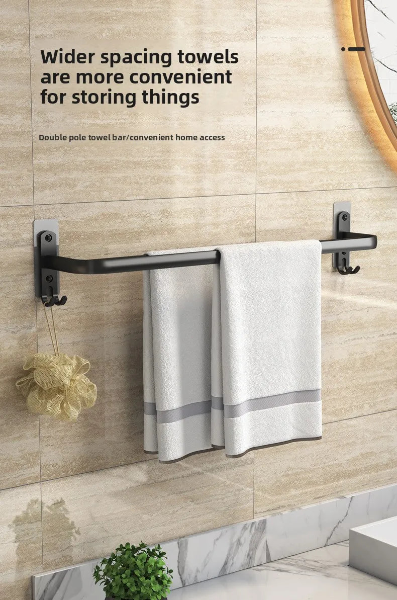 Foldable Towel Rack - No Drill Bathroom Space