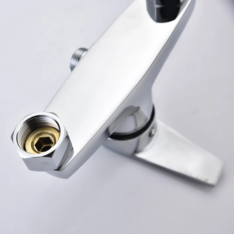 Brass Shower Faucet Mixer Valve Shower Head Hidden