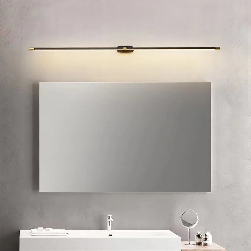 Nordic Slim Wall Sconce Lamp Bathroom Mirror Light