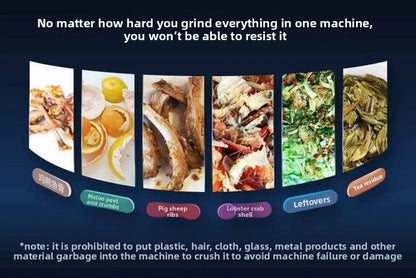 Garbage Processor Food Waste High-Power Crusher Grinder Grinding