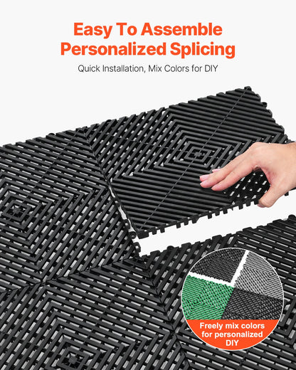 Succebuy Interlocking Drainage Mat 12inx12in 12/24/40/50/55