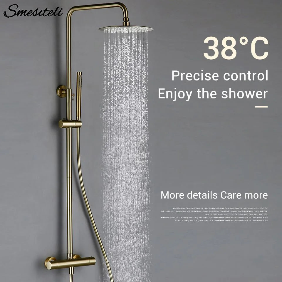 Shower System Thermostatic Shower Faucet Thermostat Bathroom