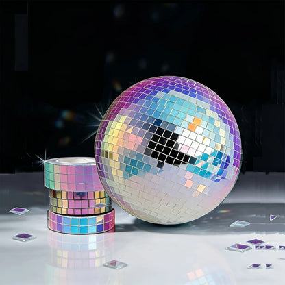 4x100cm Creative Diy Glass Mirror Stickers Mosaic Glass