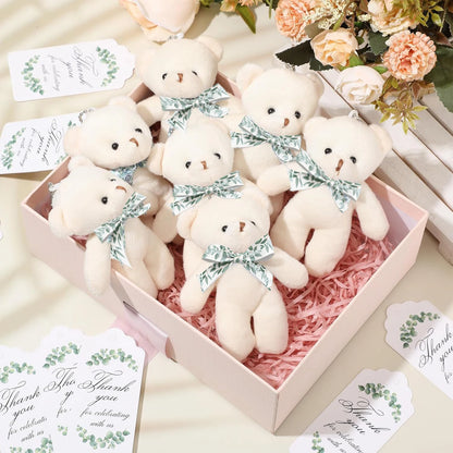 18-120pcs Mini Teddy Bears Bulk Keychain Small Bears