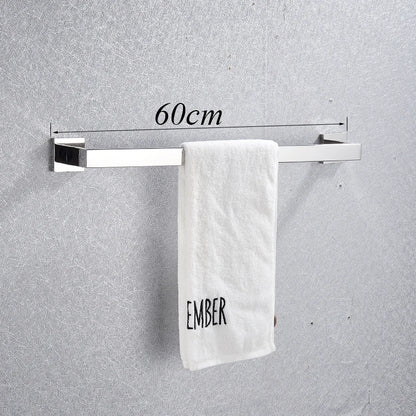 Chrome Stainless Steel Bathroom Hardware Bathrobe Shelf 40cm