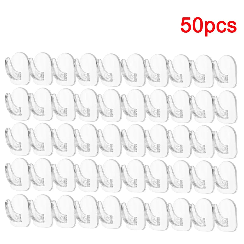 Transparent Strong Adhesive Mini Hook Door Bathroom Mirror