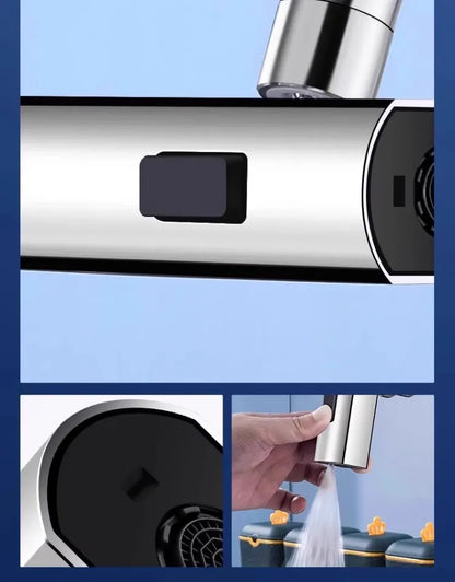 Universal Nozzle 360 Rotating Feather Waterfall Faucet