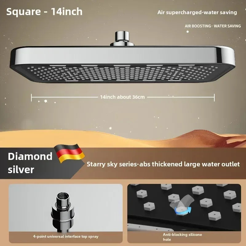 Large Showerhead Pressurized Showerhead Top Spray Pressurized