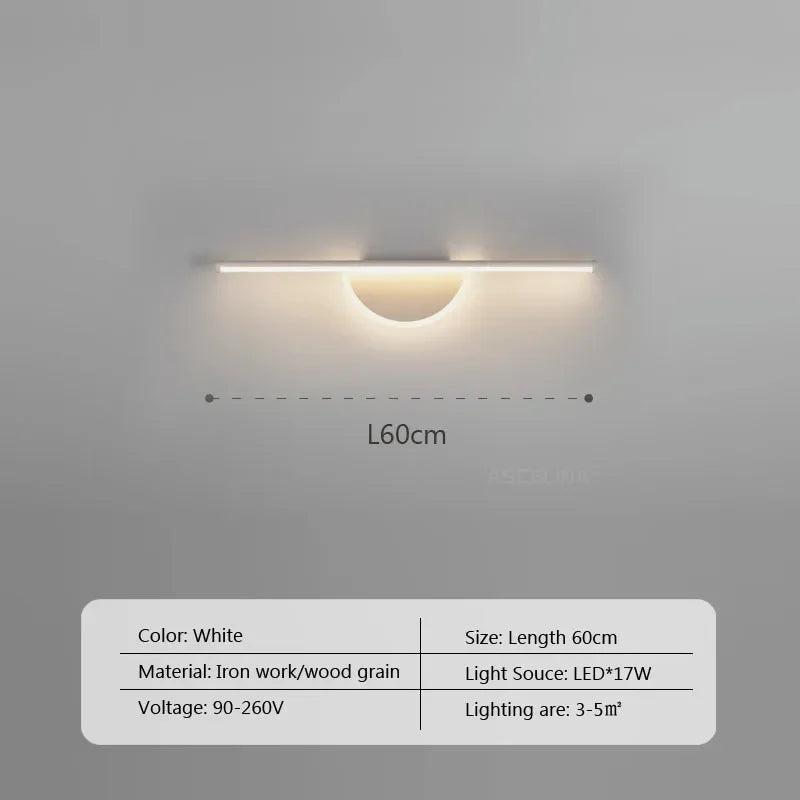 Modern Led Wall Lamp Bathroom Mirror Line Sconce