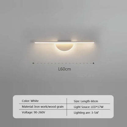 Modern Led Wall Lamp Bathroom Mirror Line Sconce