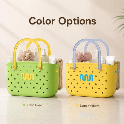 Bathroom Shower Caddy Storage Basket Handle Large Capacity