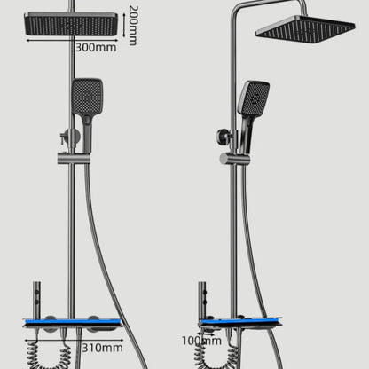 Bathroom Smart Shower System Temperature Digital Display Led