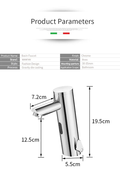 Bathroom Faucet Electric Automatic Sensor Faucet Touchless Sink