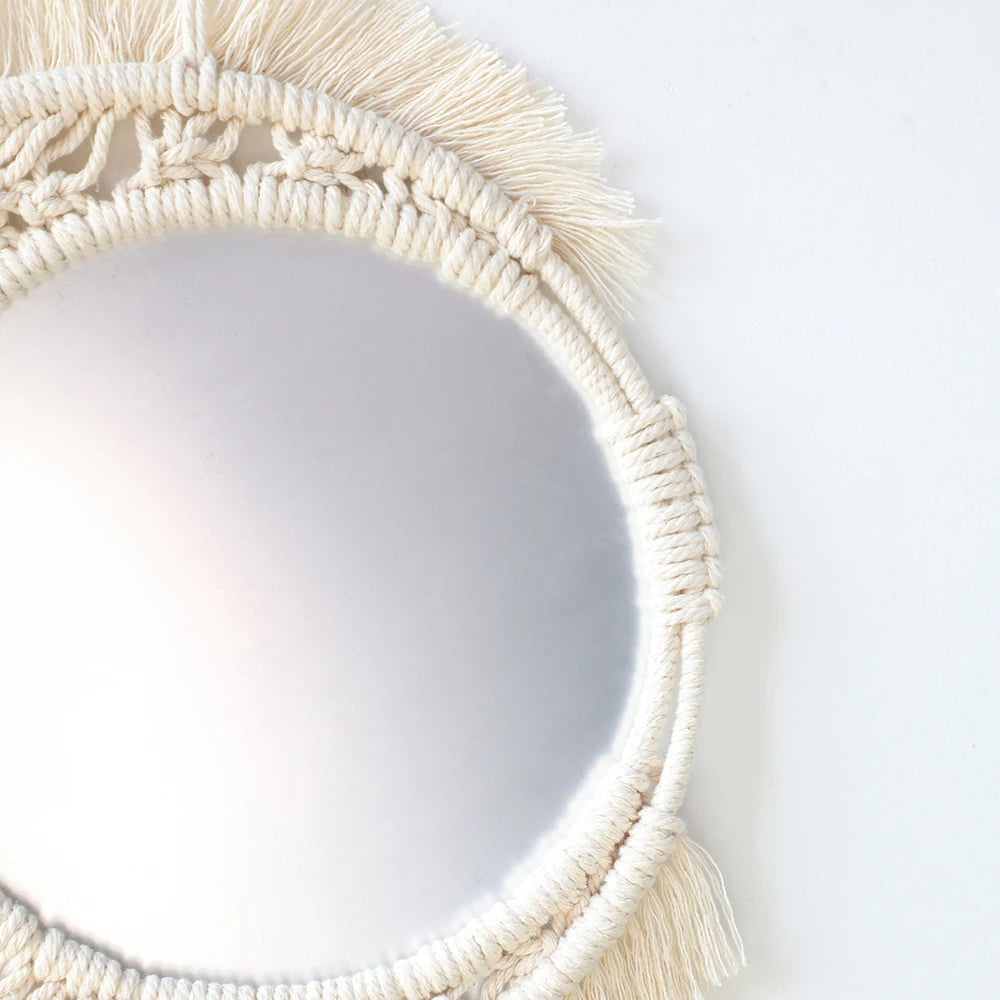 Wall Mirror Macrame Decorative Mirrors Boho Decor Wall