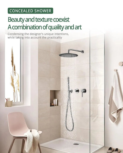 Gunmetal Shower Faucet 8-16 Embed Box Wall Mounted