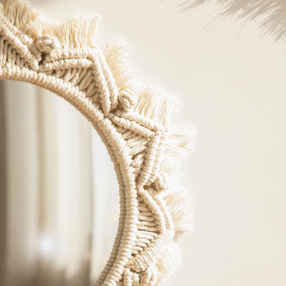 Wall Mirror Macrame Decorative Mirrors Boho Decor Wall