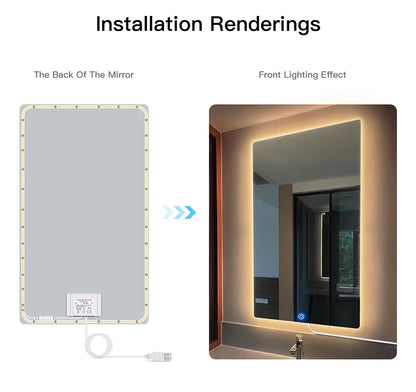 Makeup Mirror Backlight Lighting Cob 5v Usb Led