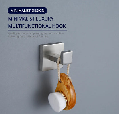 Brushed Nick Wall Nail Robe Hook Bathroom 304