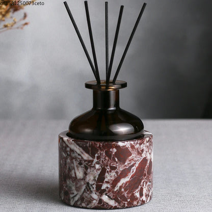 Natural Purple Red Marble Bathroom Lotion Bottle Toothbrush