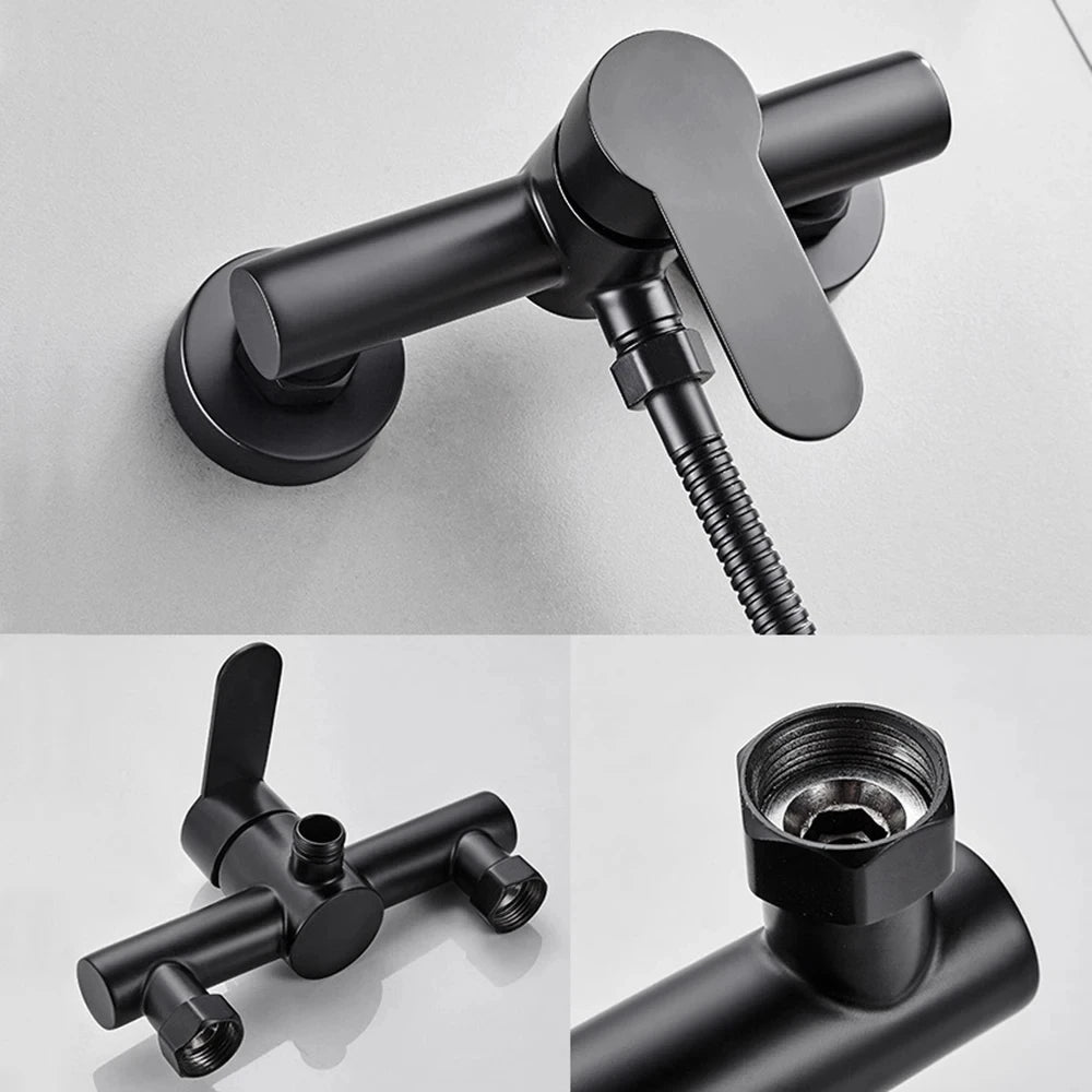 304 Stainless Steel Bathroom Shower Faucet Wall Mounted