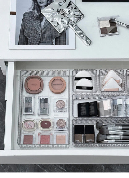 Clear Drawer Organizer Stackable Size Clear Makeup Drawer