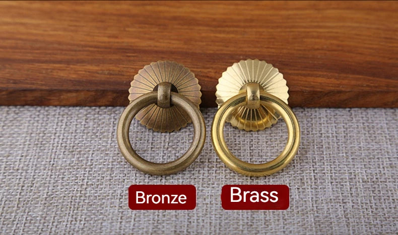 Chinese Medicine Cabinet Circular Ring Tea Can Pull