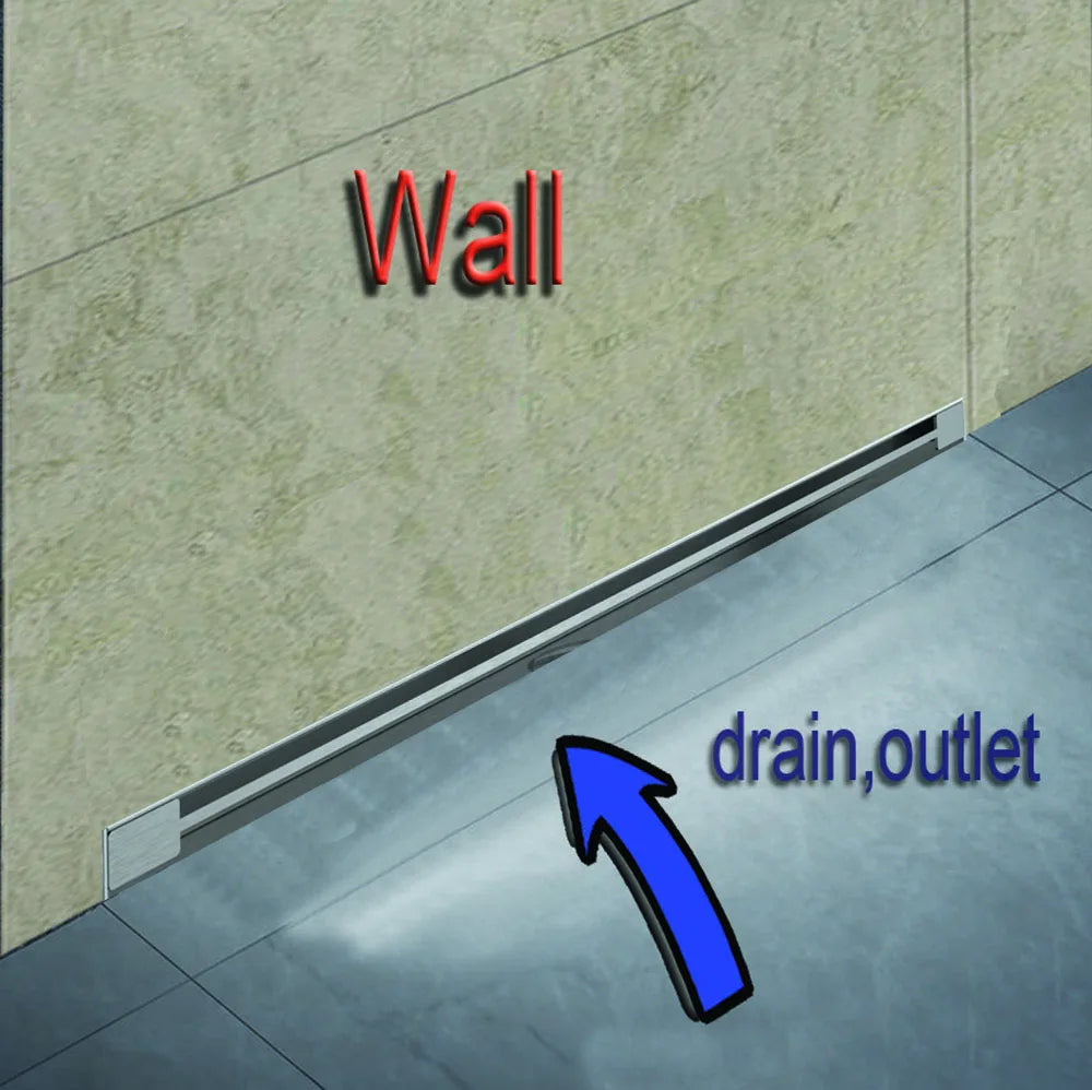 Wall Floor Drain 60cm 24 Inch Stainless Steel