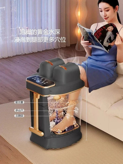 Foot Soaking Bucket Electric Massager Foot Wash Basin