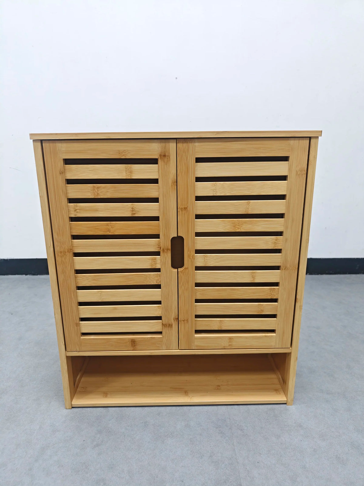 Wall Mounted Bamboo Bathroom Cabinet Storage Shelf Medicine