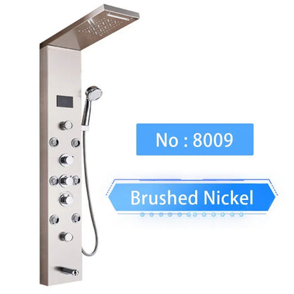 Shinesia Led Shower Panel Waterfall Rain Digital Display